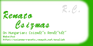 renato csizmas business card